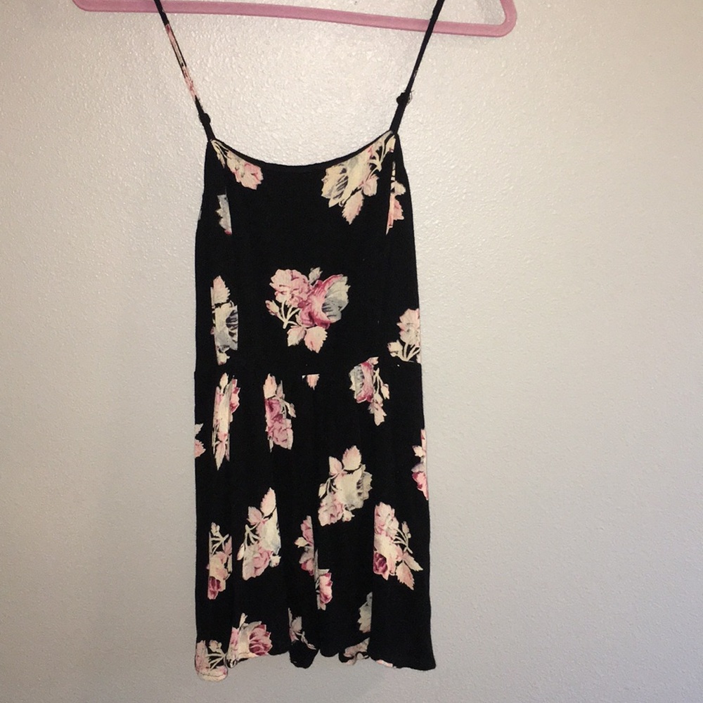 Black floral dress/romper